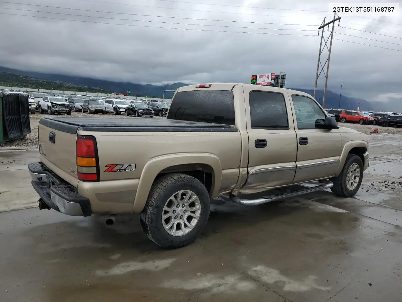 2005 GMC New Sierra K1500 VIN: 2GTEK13T551168787 Lot: 55716205