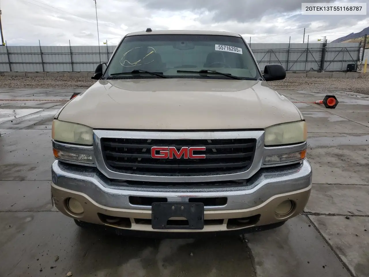 2005 GMC New Sierra K1500 VIN: 2GTEK13T551168787 Lot: 55716205