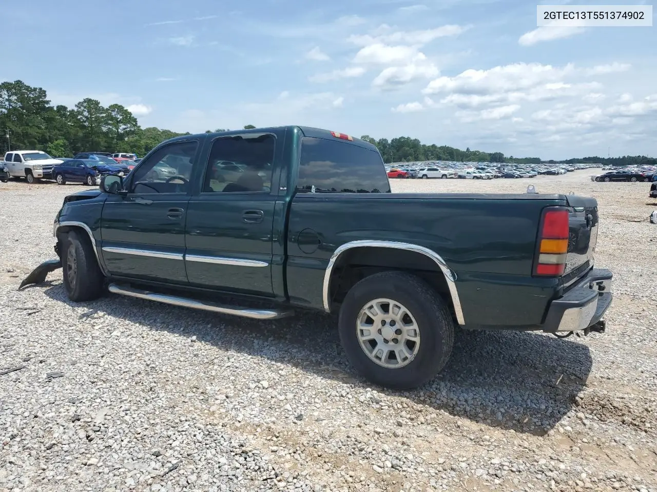 2005 GMC New Sierra C1500 VIN: 2GTEC13T551374902 Lot: 62386905