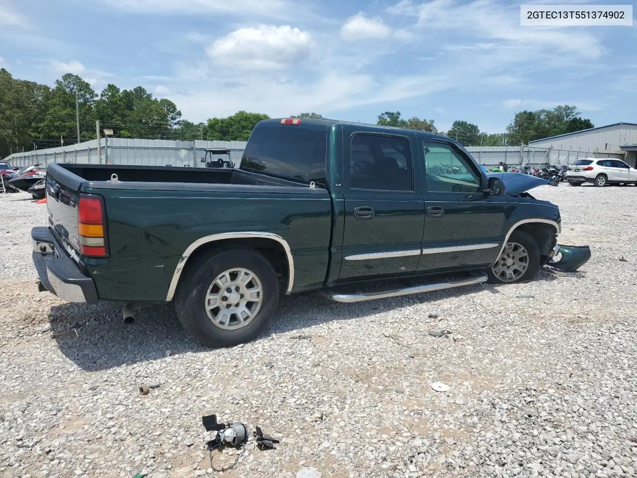 2005 GMC New Sierra C1500 VIN: 2GTEC13T551374902 Lot: 62386905