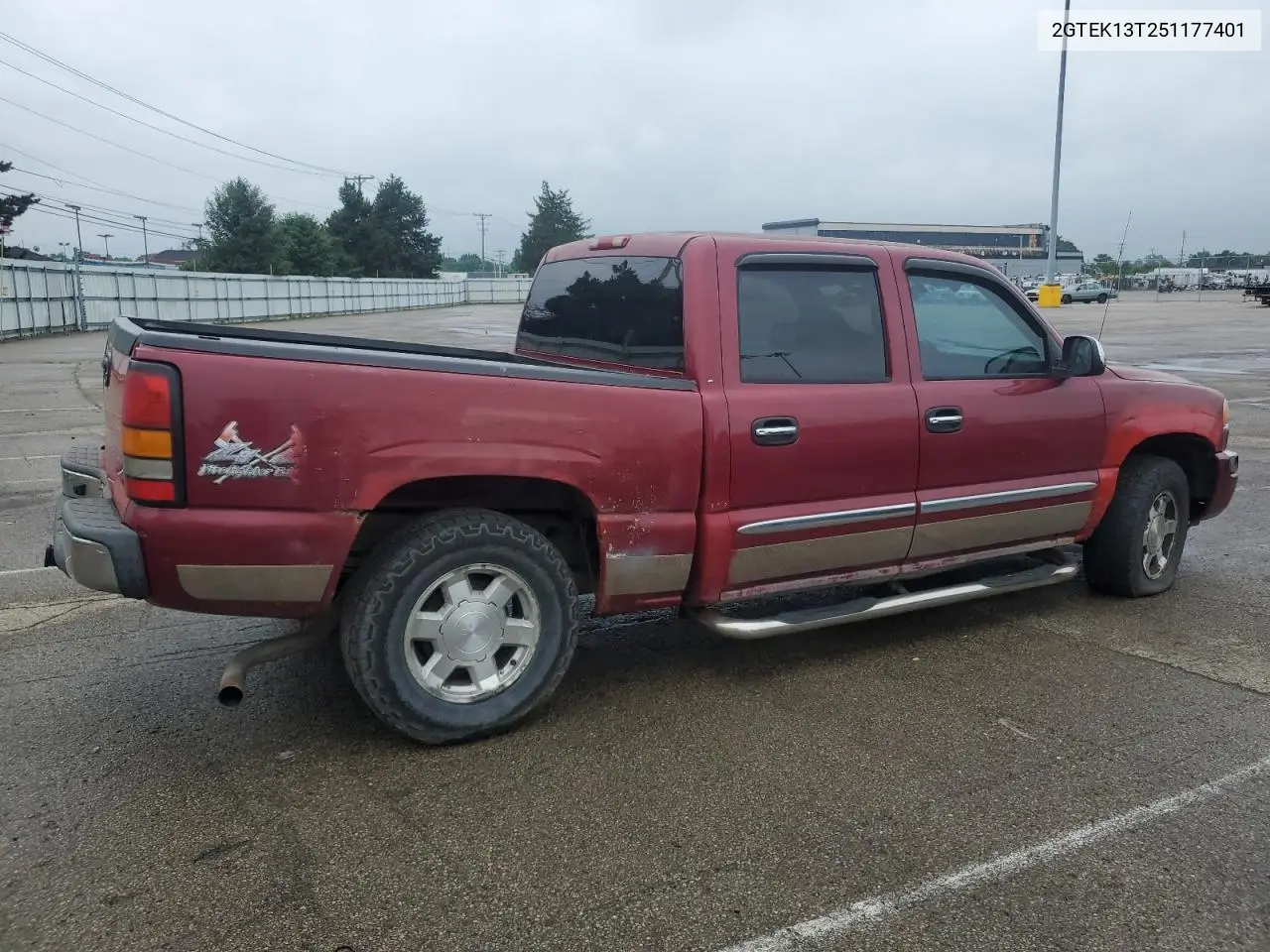 2005 GMC New Sierra K1500 VIN: 2GTEK13T251177401 Lot: 62755075