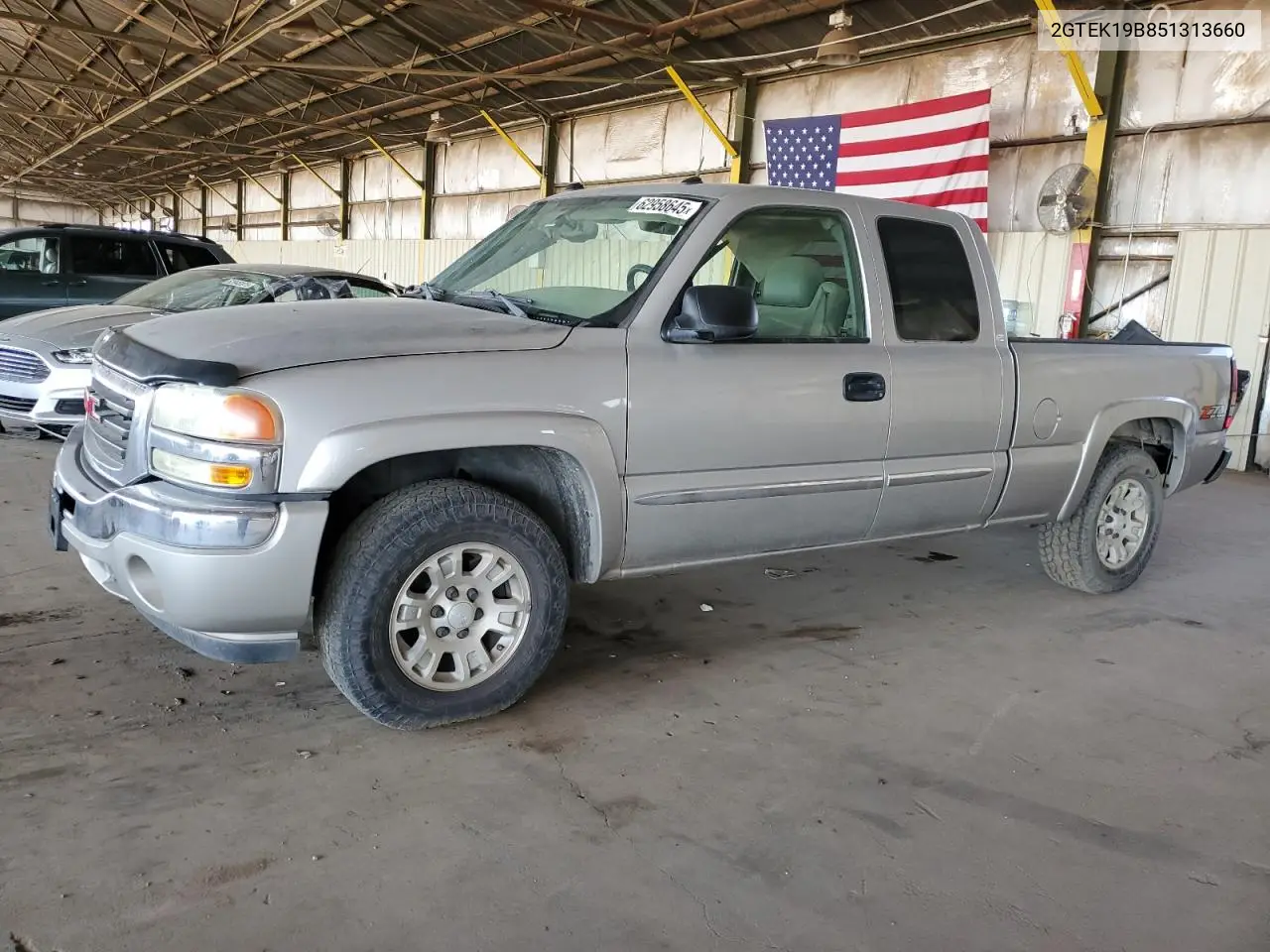 2005 GMC New Sierra K1500 VIN: 2GTEK19B851313660 Lot: 62958645