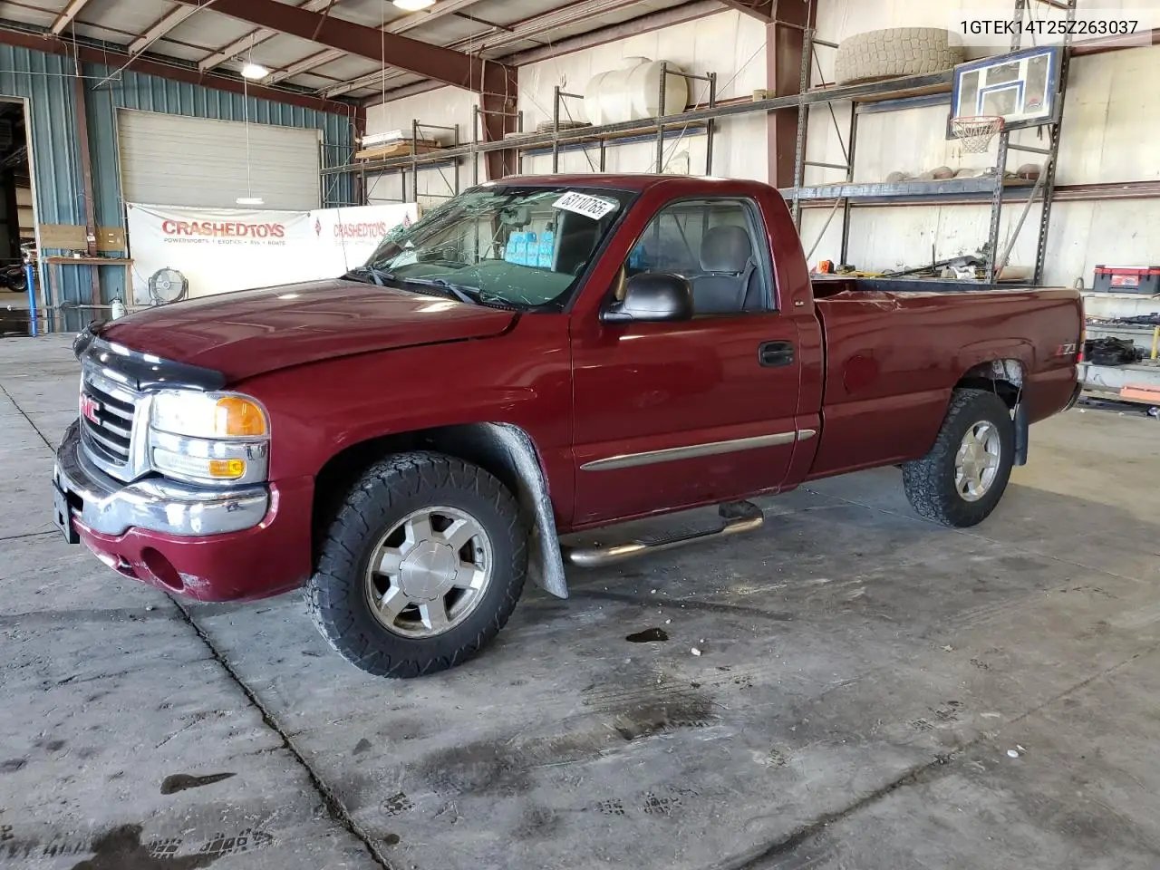 2005 GMC New Sierra K1500 VIN: 1GTEK14T25Z263037 Lot: 63110765