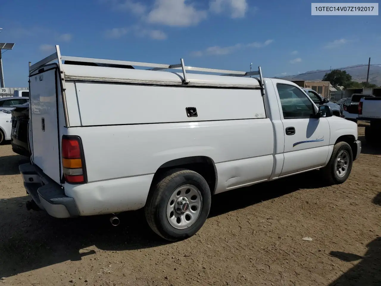 2007 GMC New Sierra C1500 Classic VIN: 1GTEC14V07Z192017 Lot: 56999455