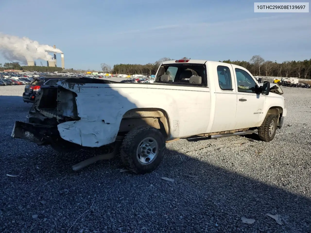 2008 GMC Sierra C2500 Heavy Duty VIN: 1GTHC29K08E139697 Lot: 45510855