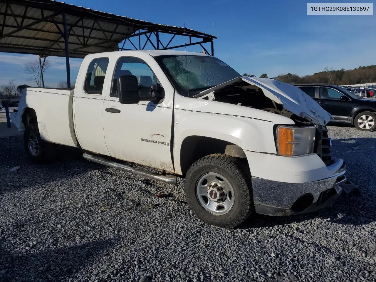 2008 GMC Sierra C2500 Heavy Duty VIN: 1GTHC29K08E139697 Lot: 45510855