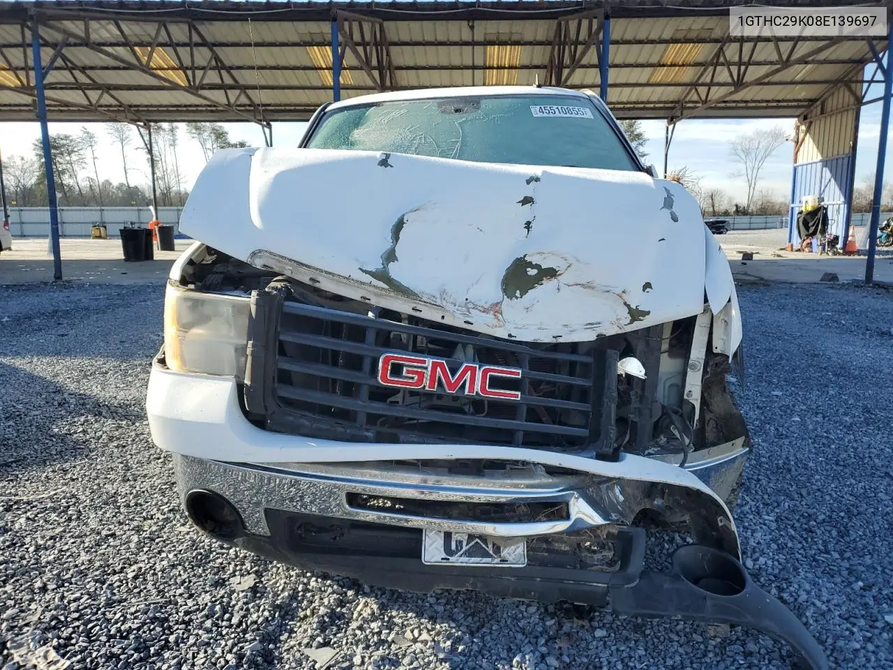 2008 GMC Sierra C2500 Heavy Duty VIN: 1GTHC29K08E139697 Lot: 45510855