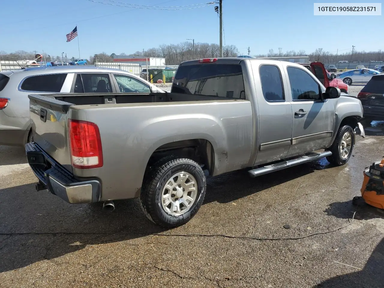 2008 GMC Sierra C1500 VIN: 1GTEC19058Z231571 Lot: 46856455