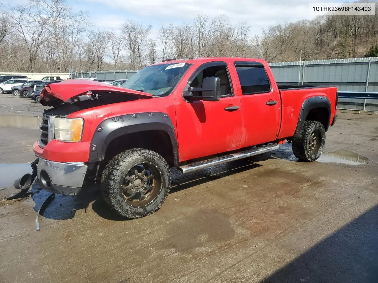 2008 GMC Sierra K2500 Heavy Duty VIN: 1GTHK23698F143403 Lot: 49987465