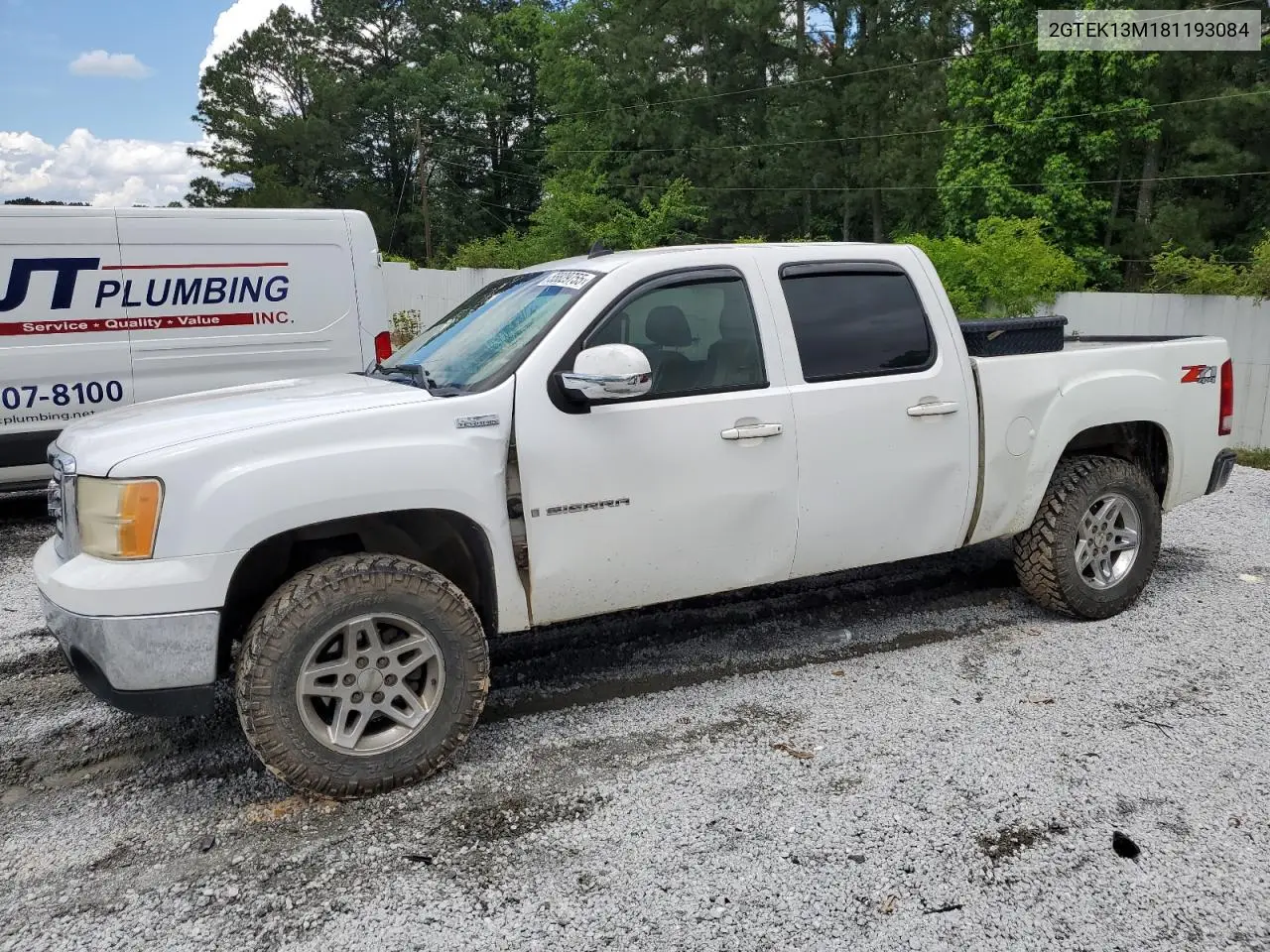 2008 GMC Sierra K1500 VIN: 2GTEK13M181193084 Lot: 55829755