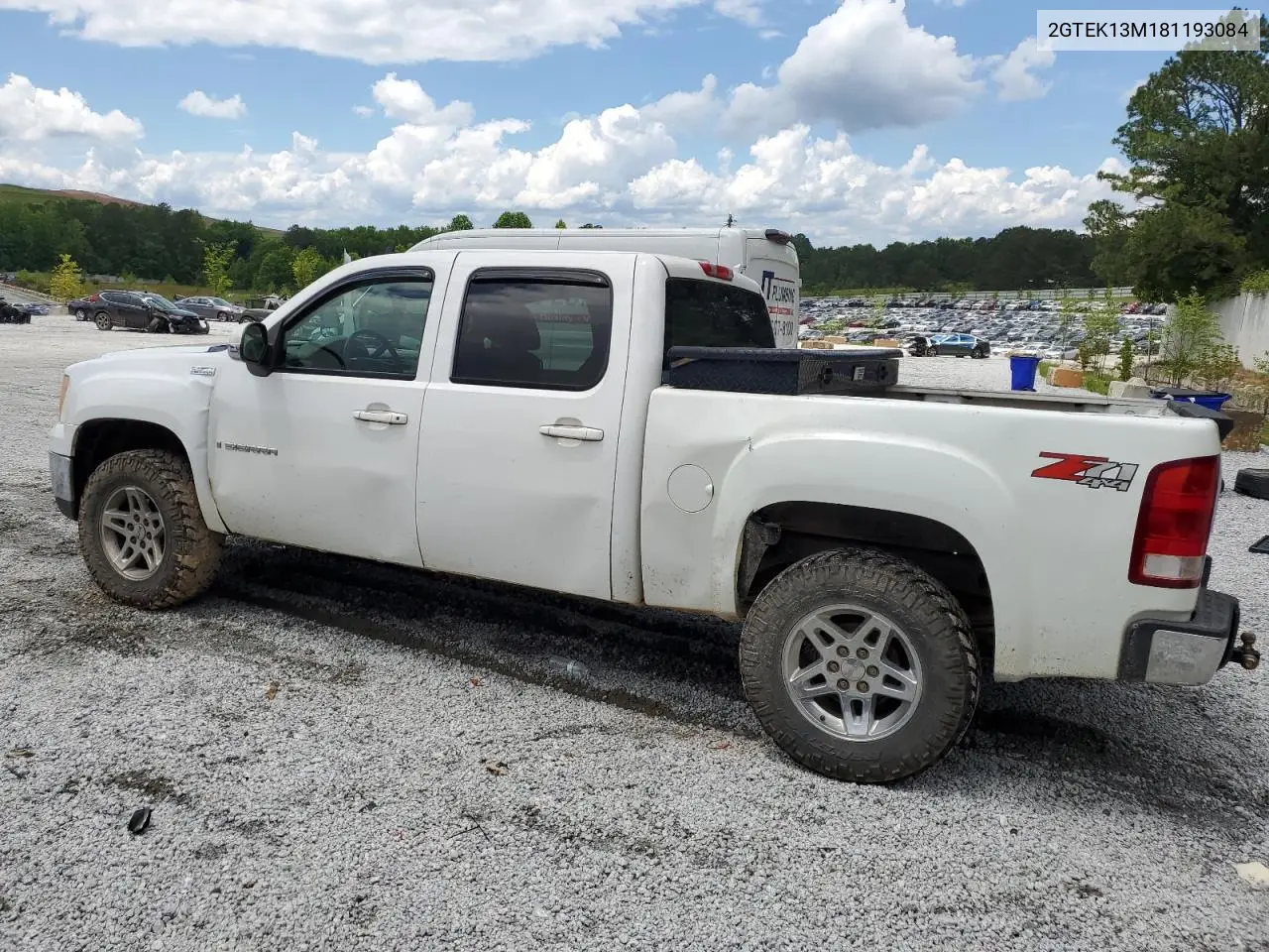 2008 GMC Sierra K1500 VIN: 2GTEK13M181193084 Lot: 55829755