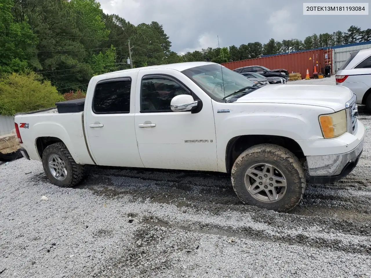 2008 GMC Sierra K1500 VIN: 2GTEK13M181193084 Lot: 55829755