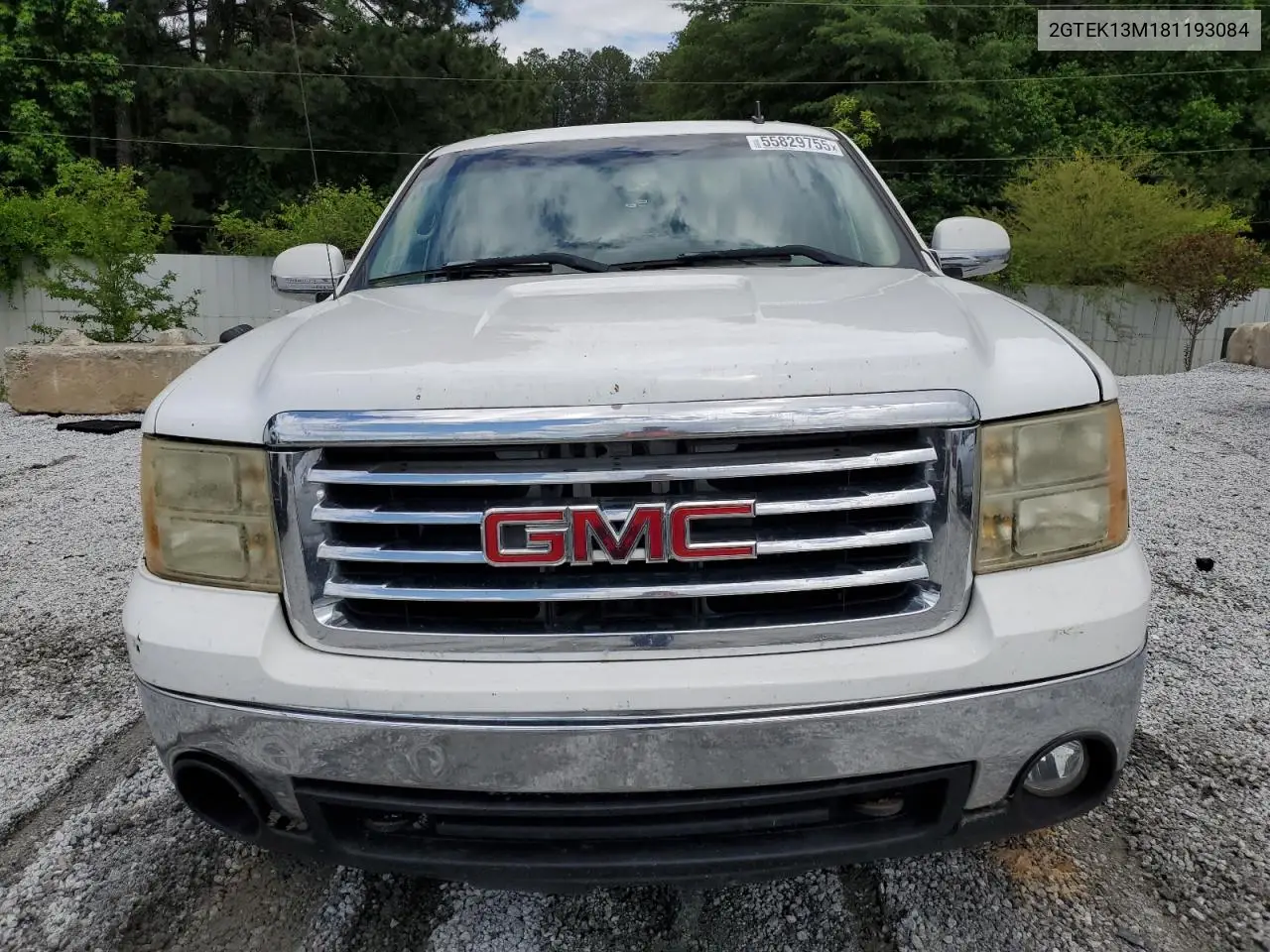 2008 GMC Sierra K1500 VIN: 2GTEK13M181193084 Lot: 55829755