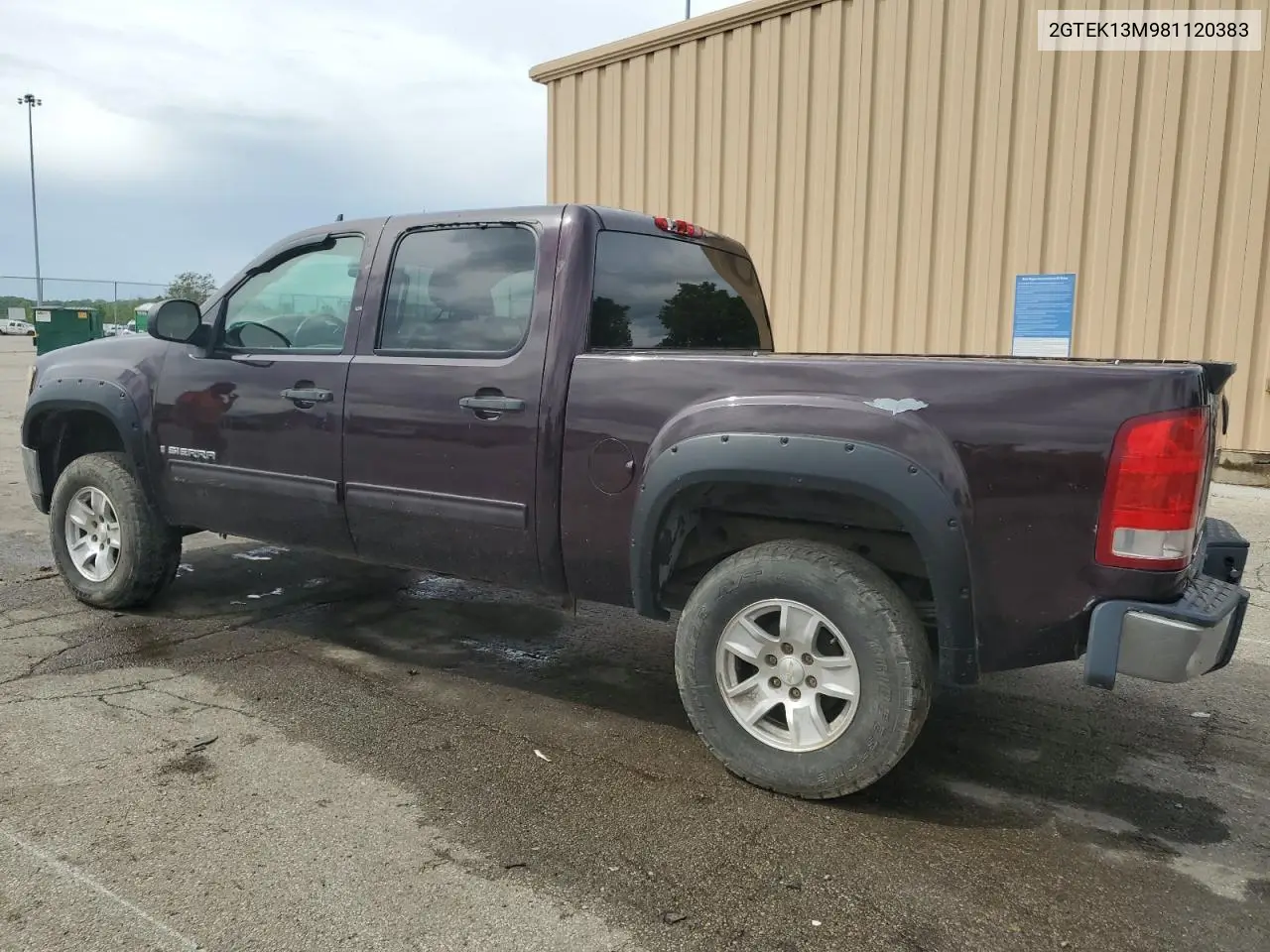 2008 GMC Sierra K1500 VIN: 2GTEK13M981120383 Lot: 56365025
