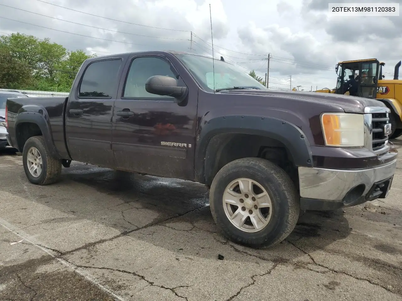 2008 GMC Sierra K1500 VIN: 2GTEK13M981120383 Lot: 56365025