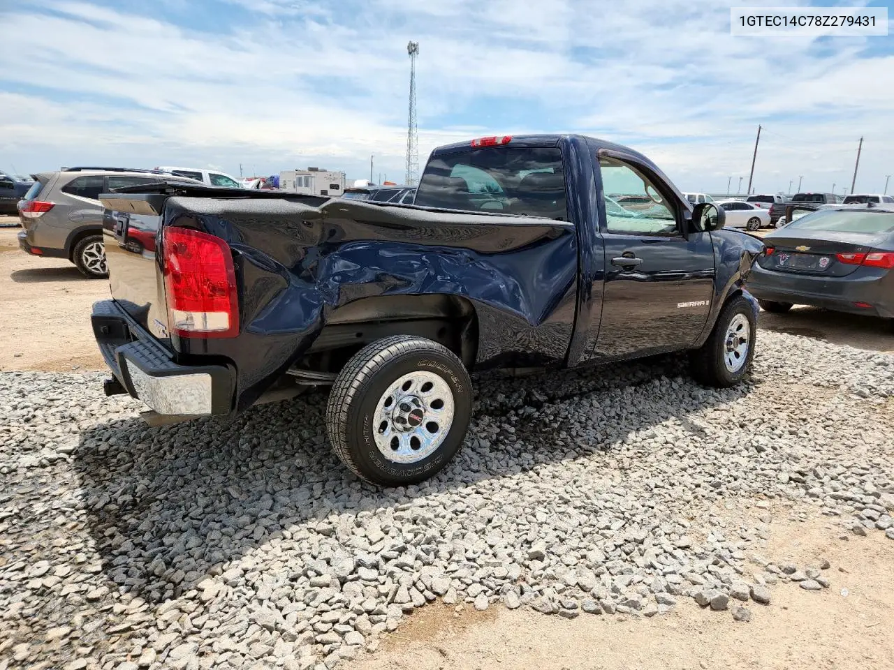 2008 GMC Sierra C1500 VIN: 1GTEC14C78Z279431 Lot: 62480045