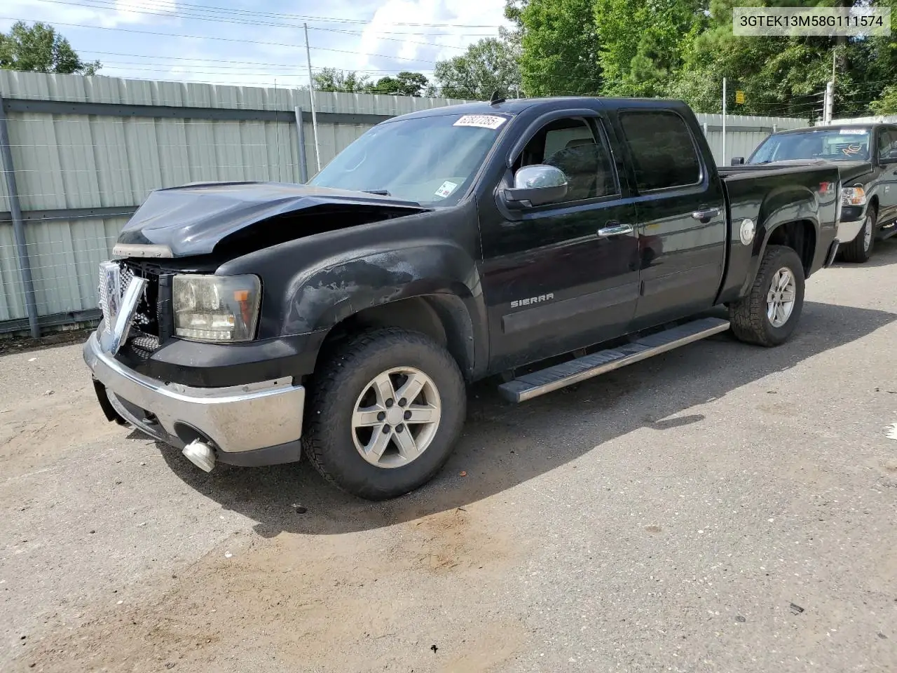 2008 GMC Sierra K1500 VIN: 3GTEK13M58G111574 Lot: 62827285