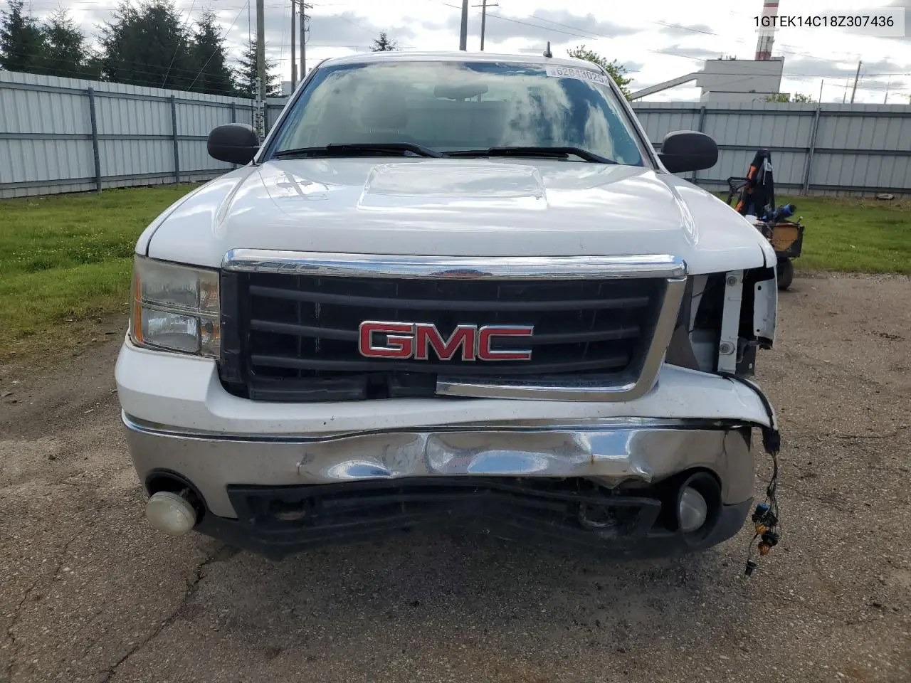 2008 GMC Sierra K1500 VIN: 1GTEK14C18Z307436 Lot: 62843025