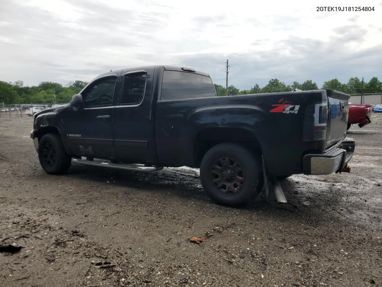 2008 GMC Sierra K1500 VIN: 2GTEK19J181254804 Lot: 62925765