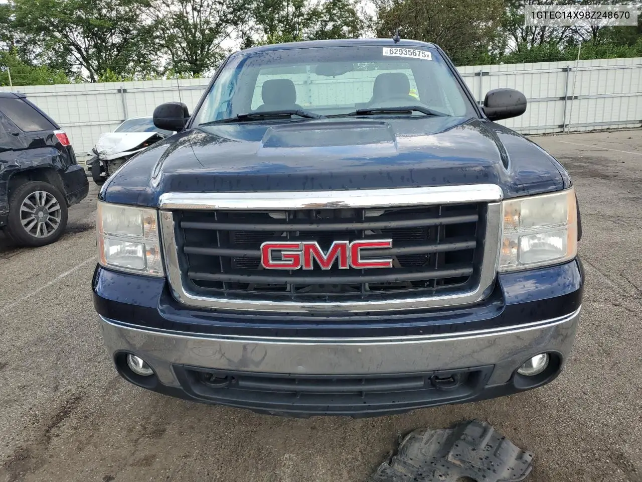 2008 GMC Sierra C1500 VIN: 1GTEC14X98Z248670 Lot: 62935675