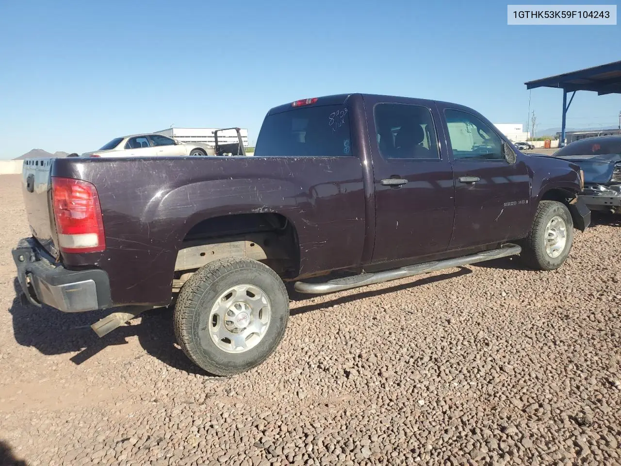 2009 GMC Sierra K2500 Sle VIN: 1GTHK53K59F104243 Lot: 50197565