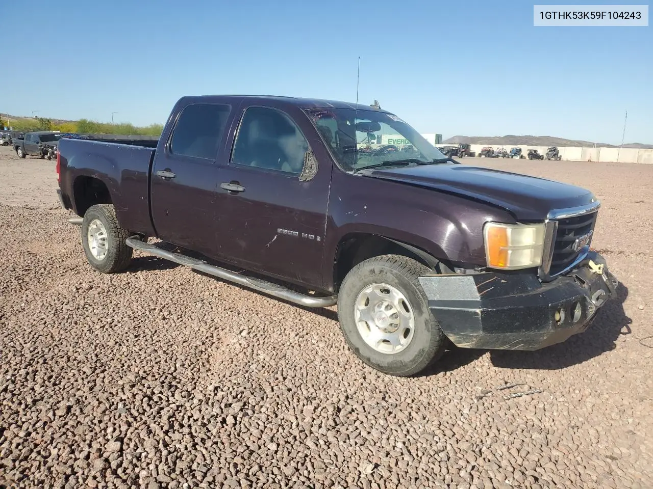 2009 GMC Sierra K2500 Sle VIN: 1GTHK53K59F104243 Lot: 50197565