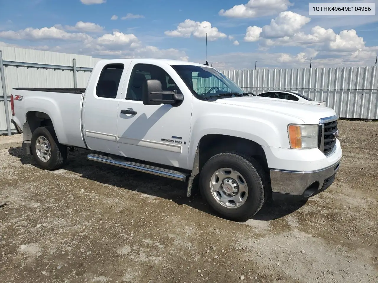2009 GMC Sierra K2500 Heavy Duty VIN: 1GTHK49649E104986 Lot: 56855325
