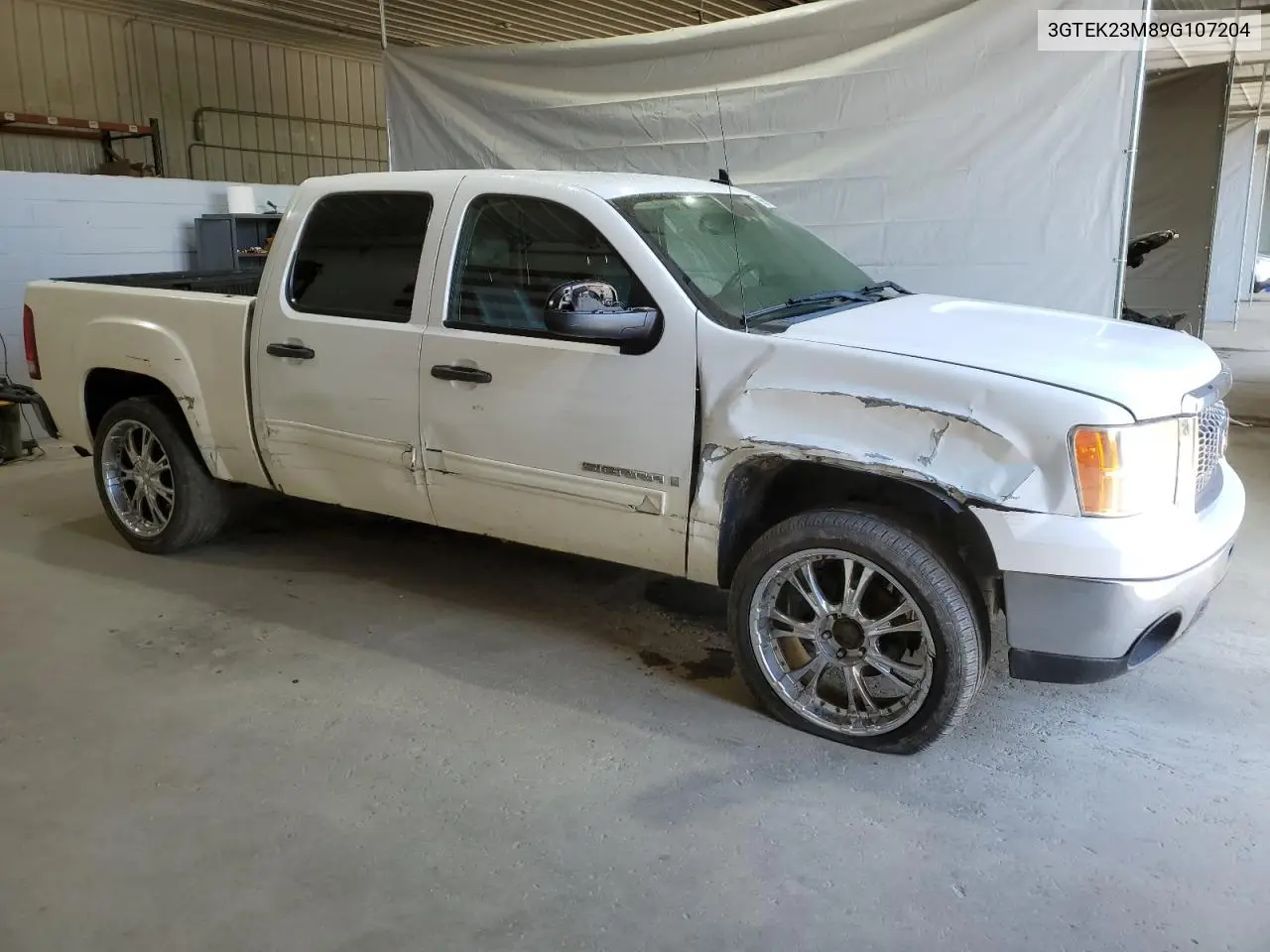 2009 GMC Sierra K1500 Sle VIN: 3GTEK23M89G107204 Lot: 56889625