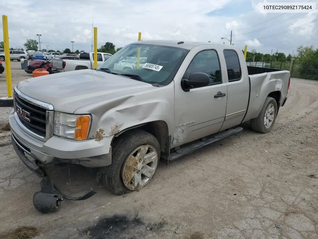 2009 GMC Sierra C1500 Sle VIN: 1GTEC29089Z175424 Lot: 56905745