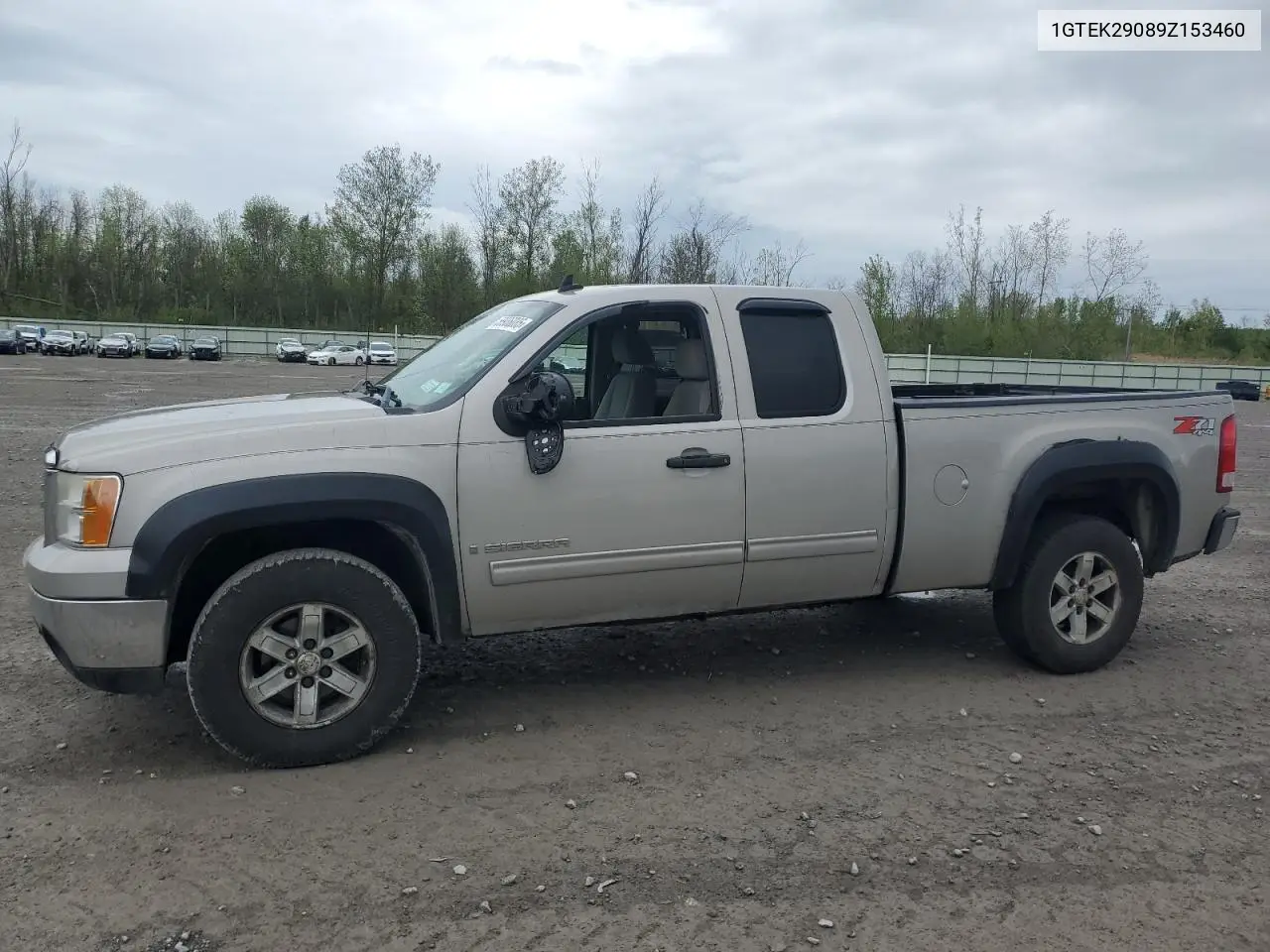 2009 GMC Sierra K1500 Sle VIN: 1GTEK29089Z153460 Lot: 56936085