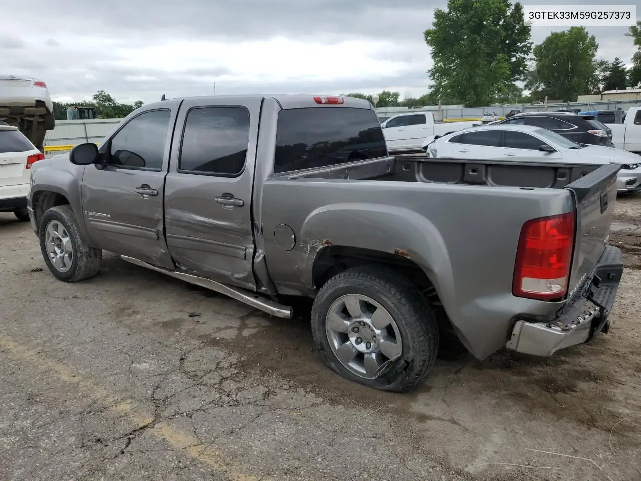 2009 GMC Sierra K1500 Slt VIN: 3GTEK33M59G257373 Lot: 58233635