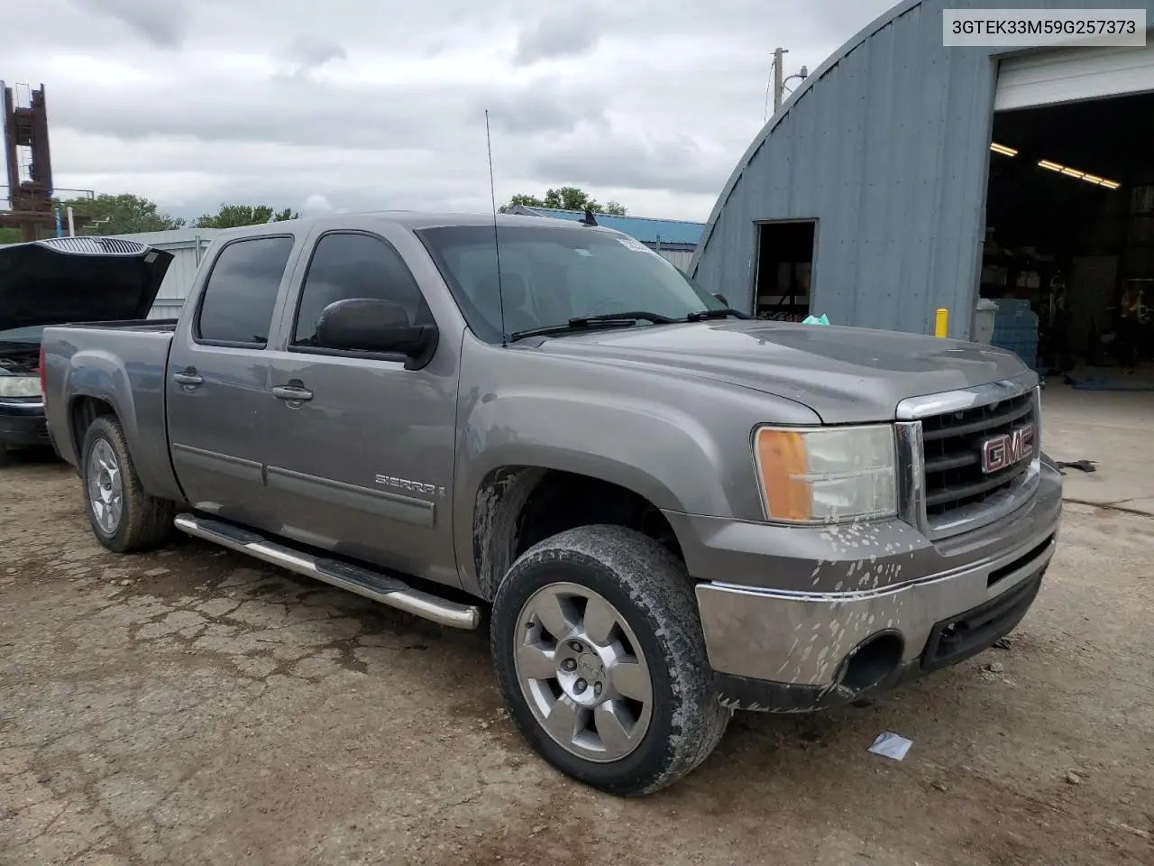 2009 GMC Sierra K1500 Slt VIN: 3GTEK33M59G257373 Lot: 58233635