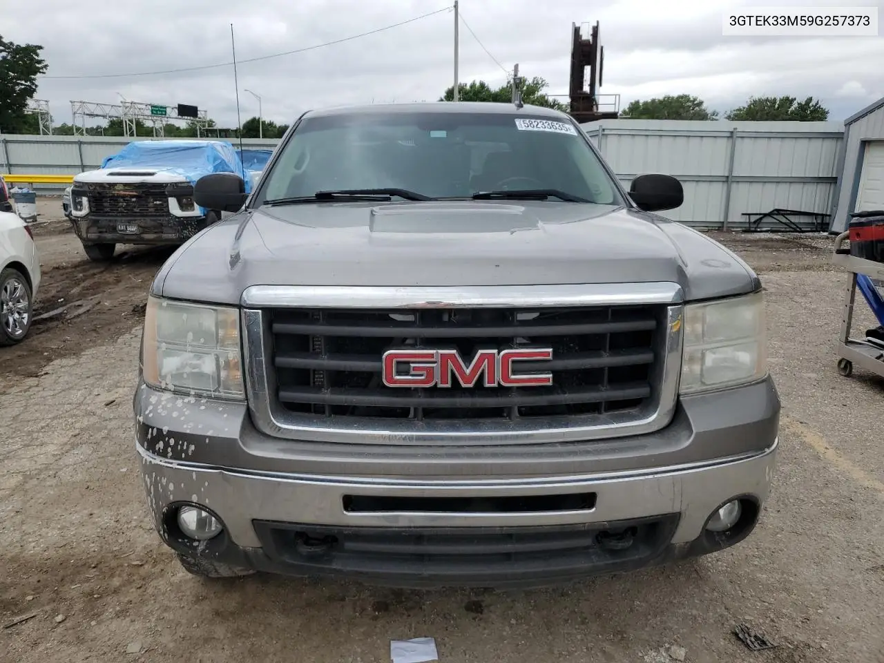 2009 GMC Sierra K1500 Slt VIN: 3GTEK33M59G257373 Lot: 58233635