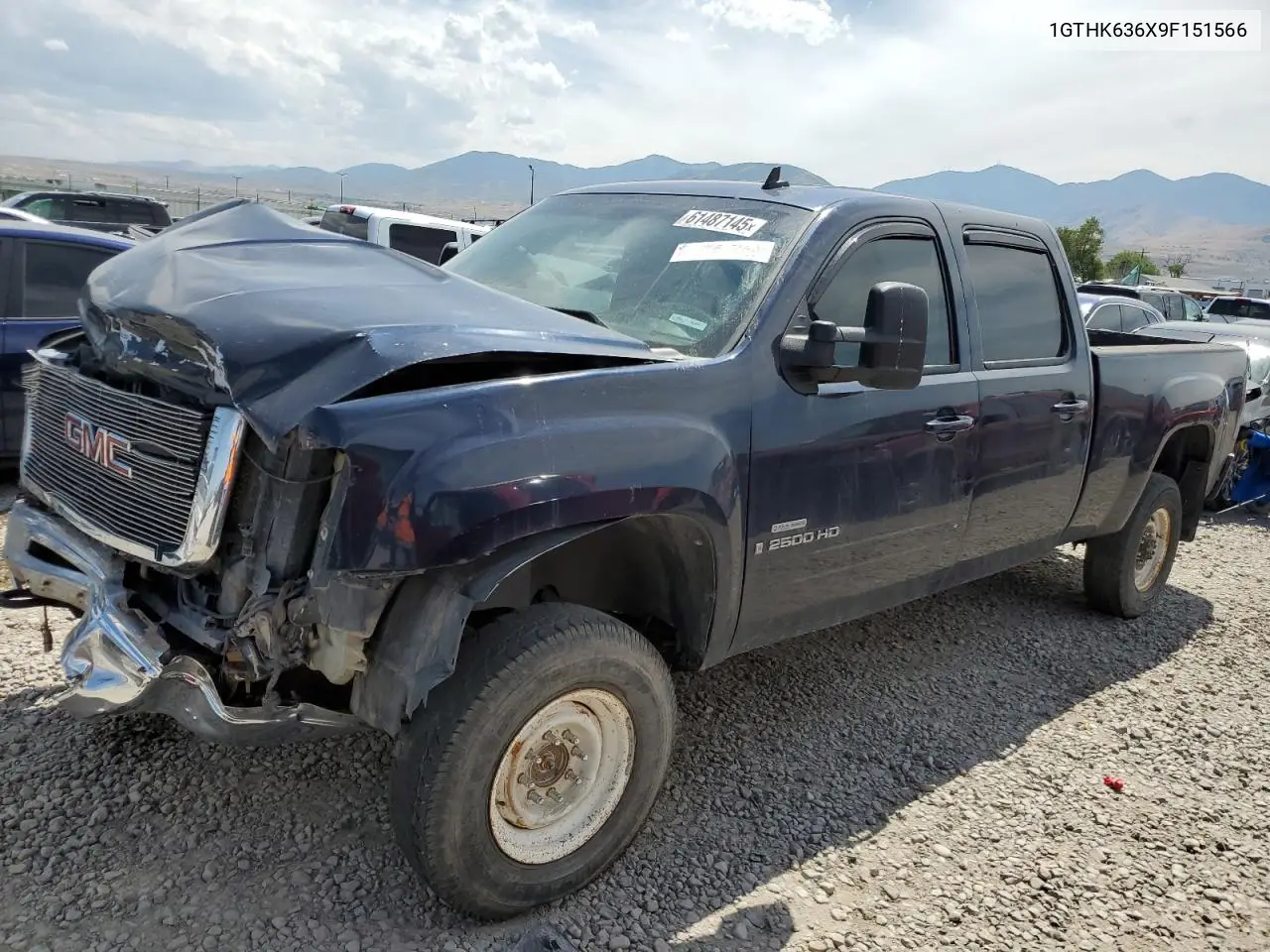 2009 GMC Sierra K2500 Slt VIN: 1GTHK636X9F151566 Lot: 61487145
