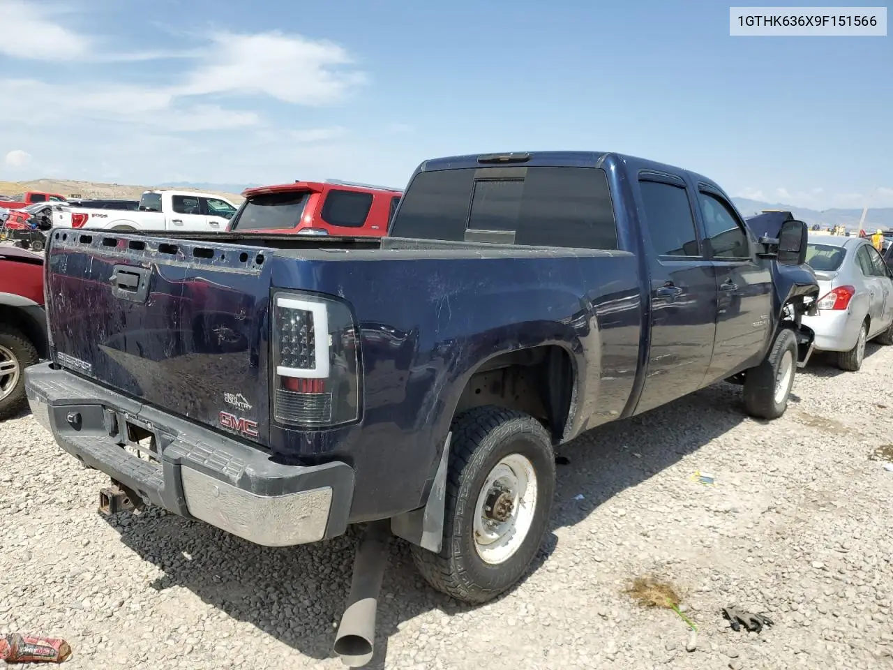 2009 GMC Sierra K2500 Slt VIN: 1GTHK636X9F151566 Lot: 61487145
