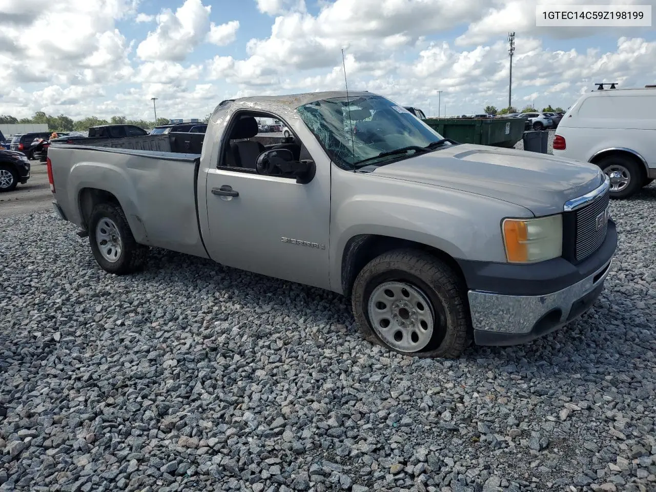 2009 GMC Sierra C1500 VIN: 1GTEC14C59Z198199 Lot: 62166365