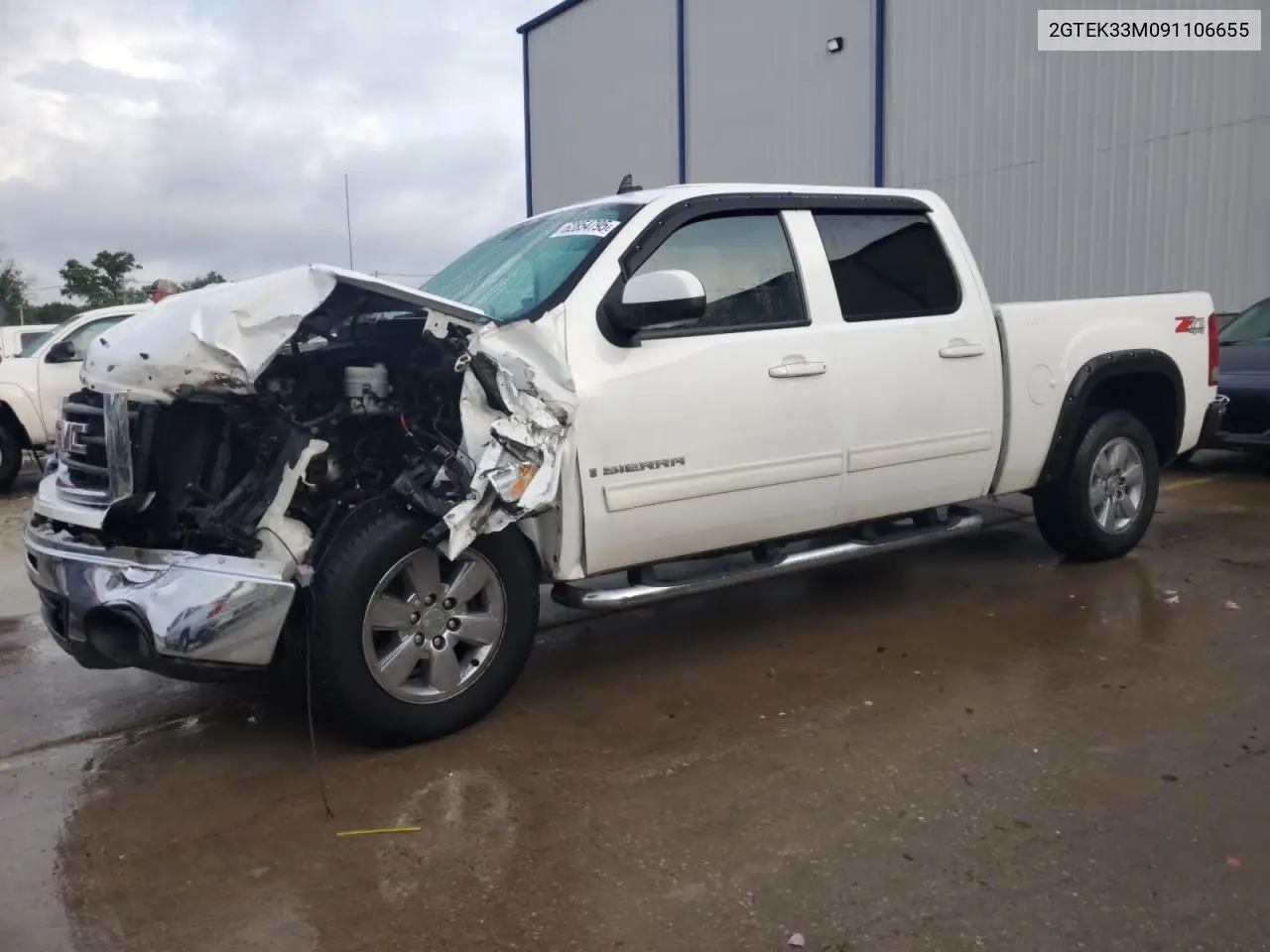 2009 GMC Sierra K1500 Slt VIN: 2GTEK33M091106655 Lot: 62854795