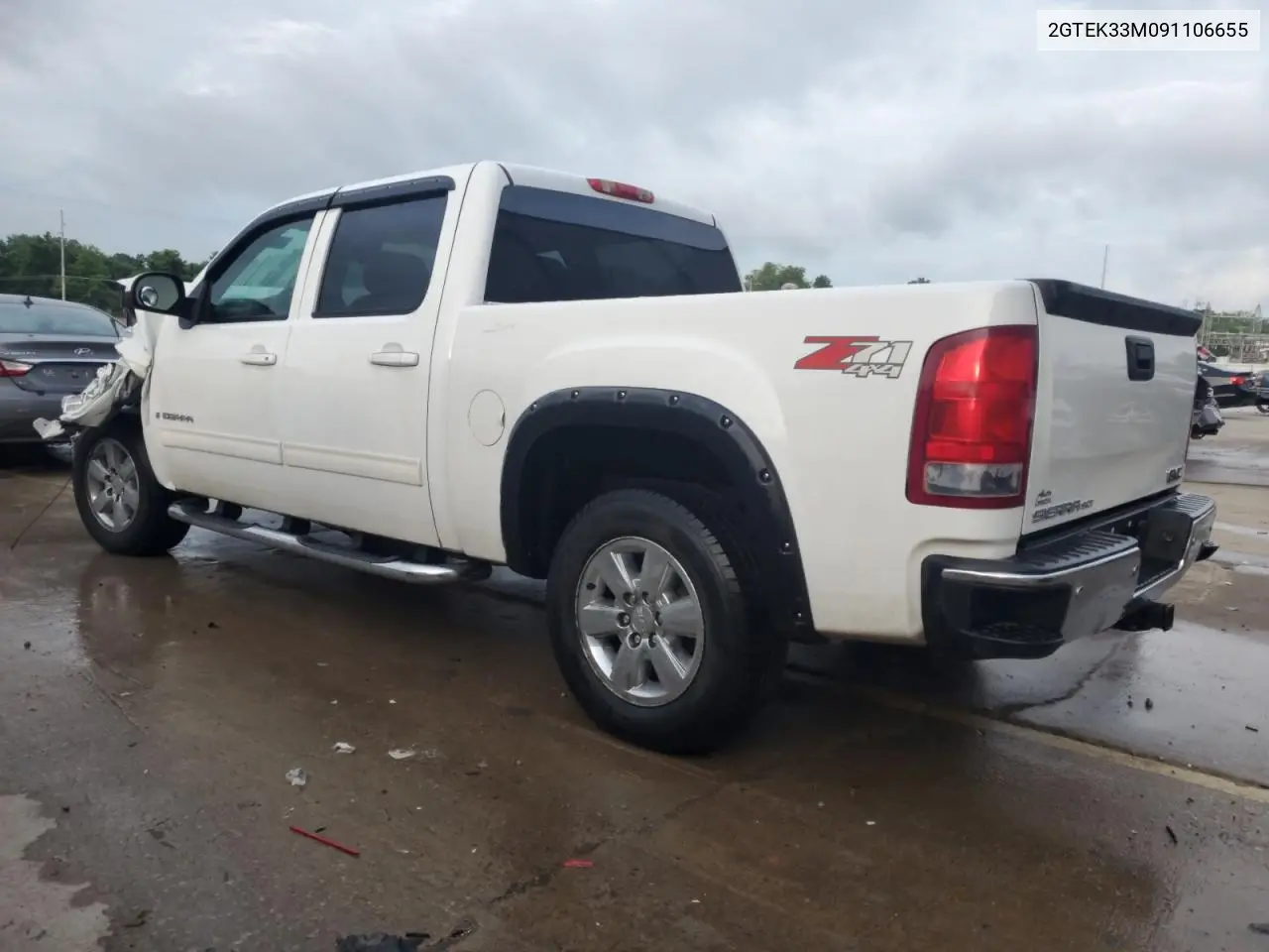 2009 GMC Sierra K1500 Slt VIN: 2GTEK33M091106655 Lot: 62854795