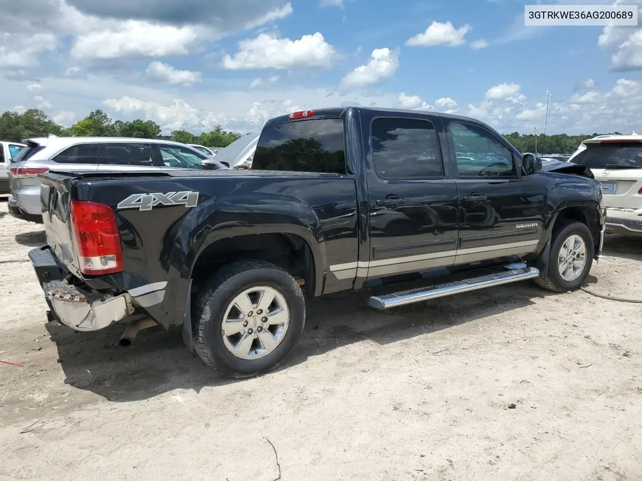 2010 GMC Sierra K1500 Slt VIN: 3GTRKWE36AG200689 Lot: 61415905