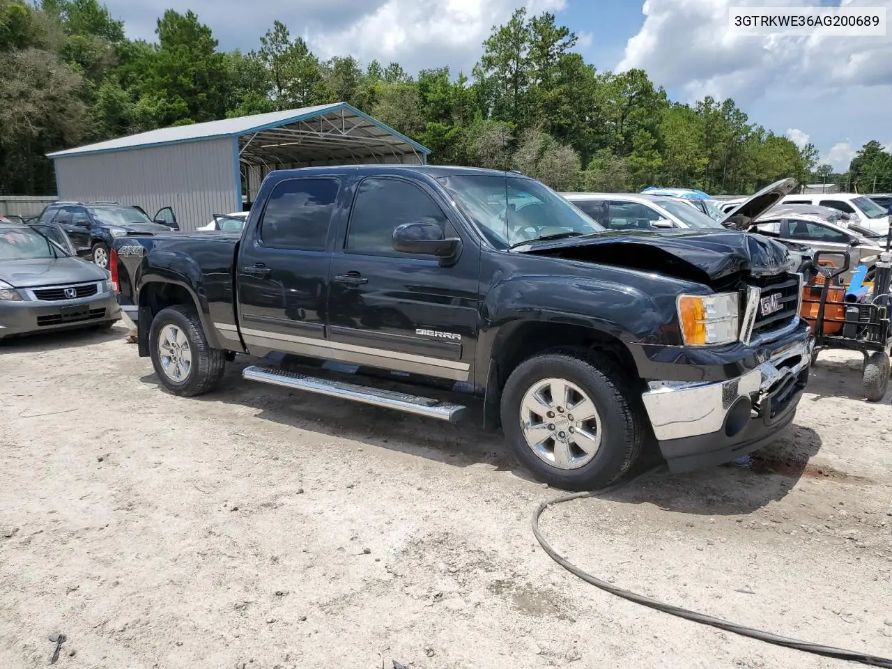 2010 GMC Sierra K1500 Slt VIN: 3GTRKWE36AG200689 Lot: 61415905