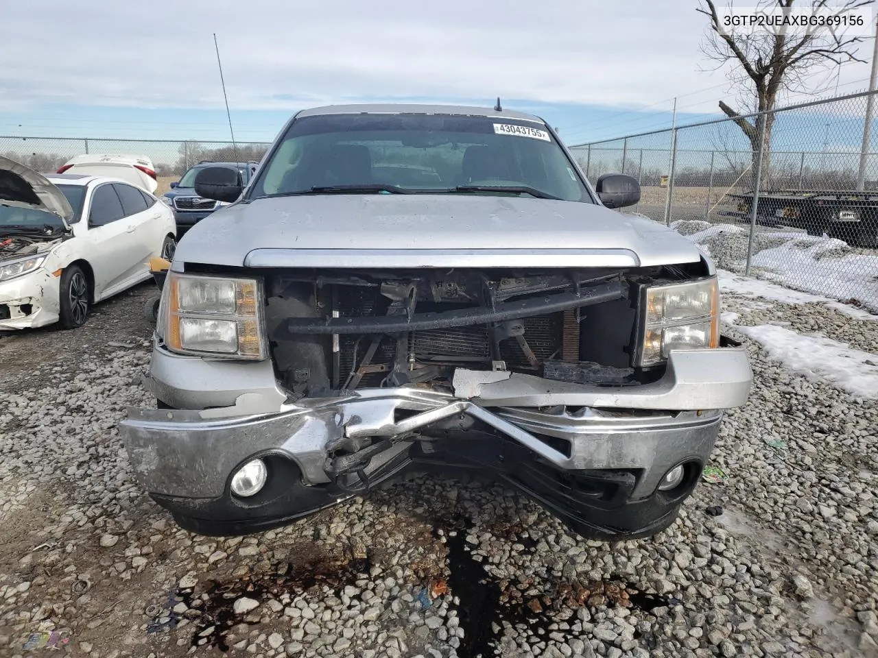2011 GMC Sierra K1500 Sl VIN: 3GTP2UEAXBG369156 Lot: 43043755