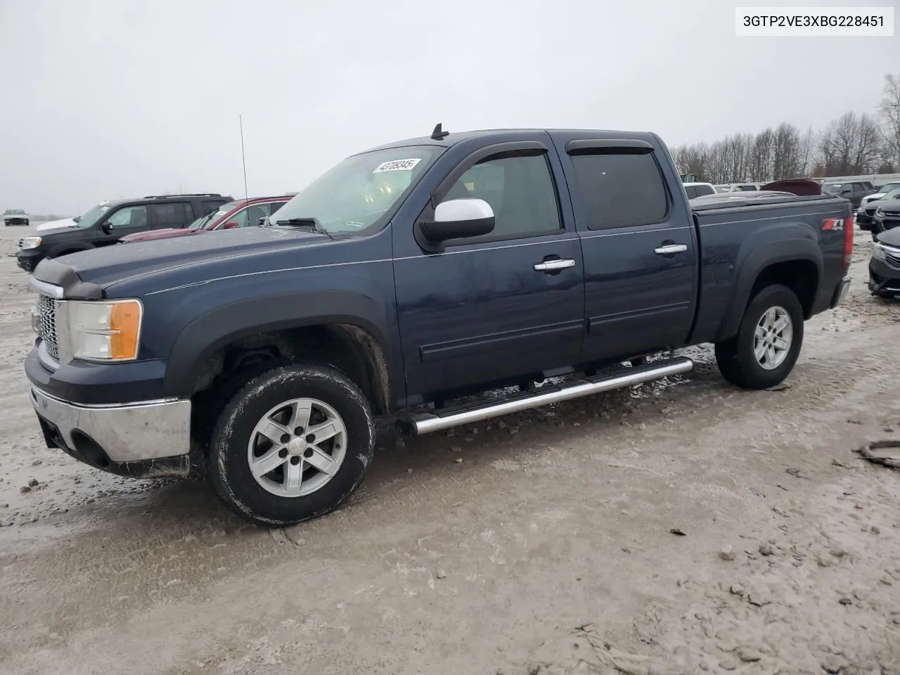 2011 GMC Sierra K1500 Sle VIN: 3GTP2VE3XBG228451 Lot: 43709345