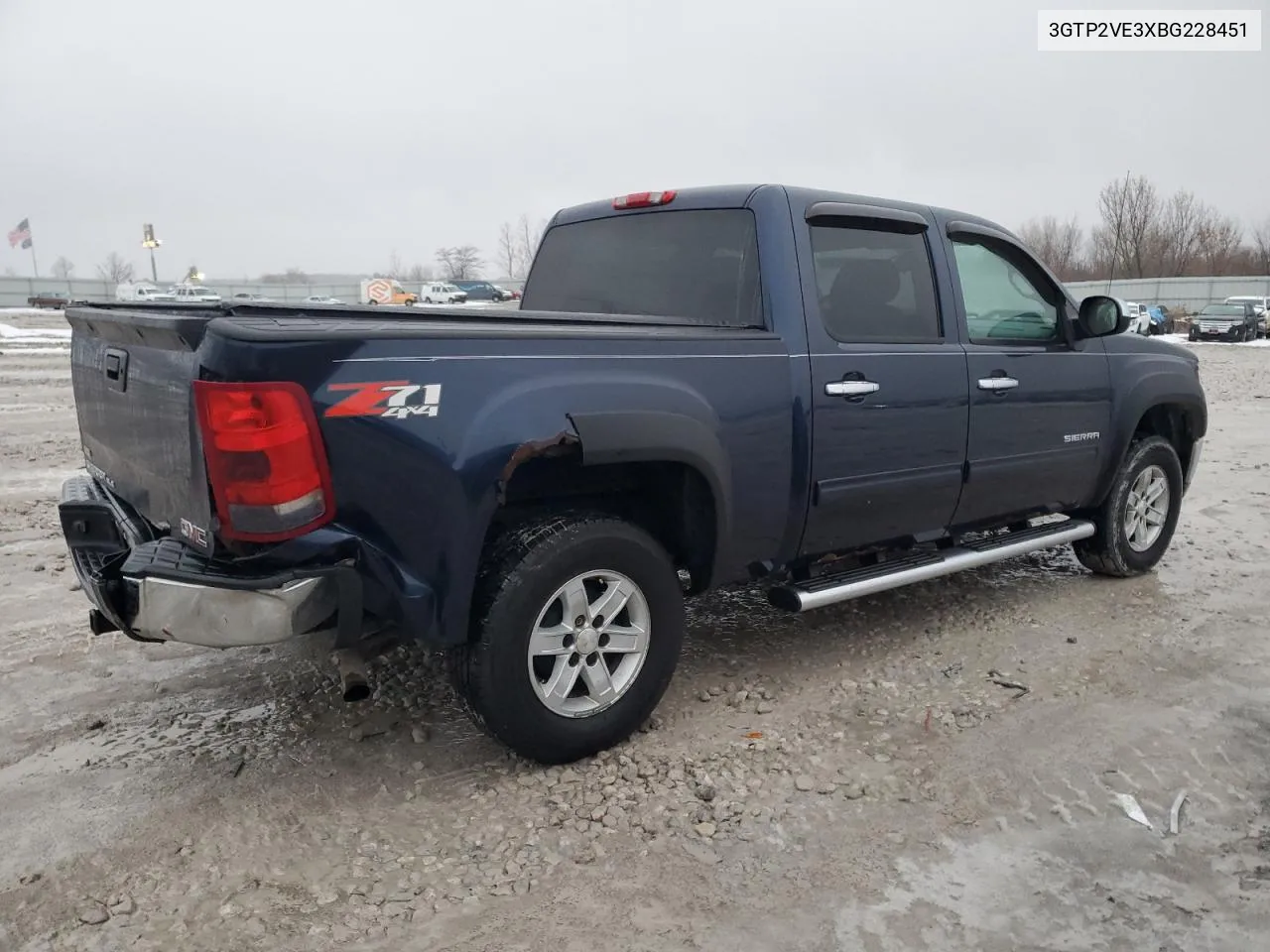 2011 GMC Sierra K1500 Sle VIN: 3GTP2VE3XBG228451 Lot: 43709345