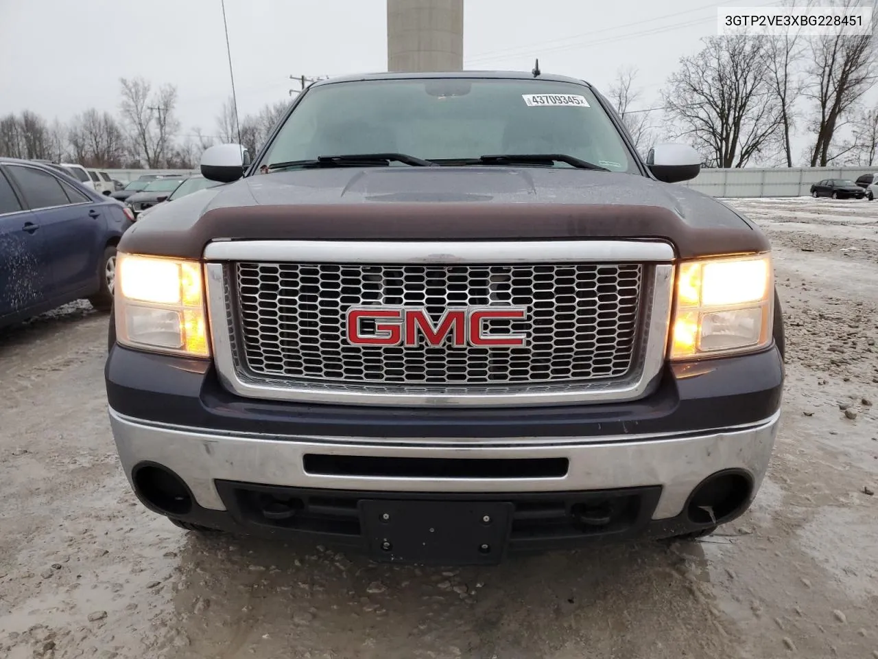 2011 GMC Sierra K1500 Sle VIN: 3GTP2VE3XBG228451 Lot: 43709345