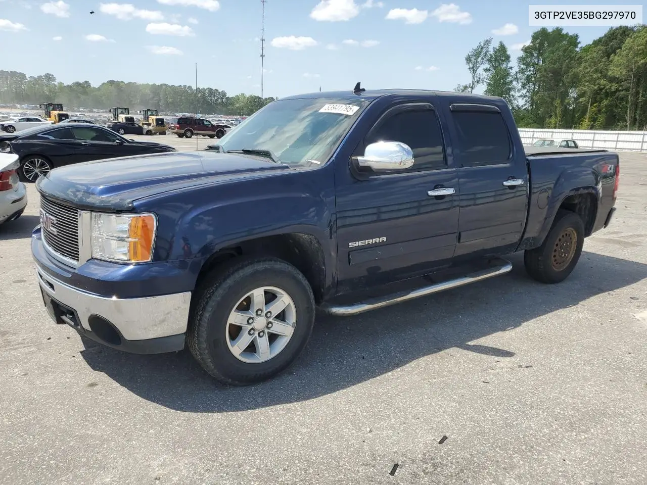 2011 GMC Sierra K1500 Sle VIN: 3GTP2VE35BG297970 Lot: 53941795