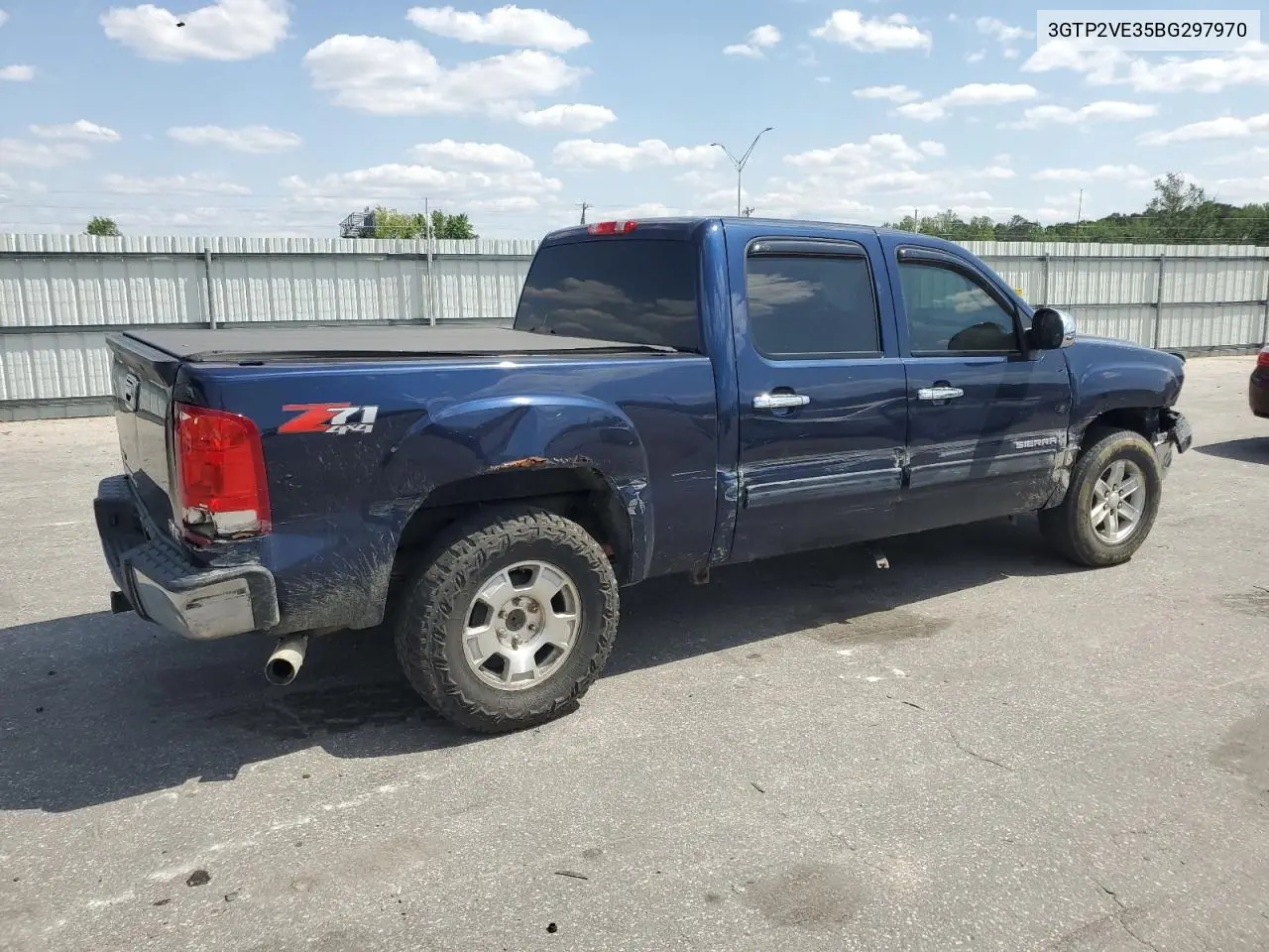 2011 GMC Sierra K1500 Sle VIN: 3GTP2VE35BG297970 Lot: 53941795