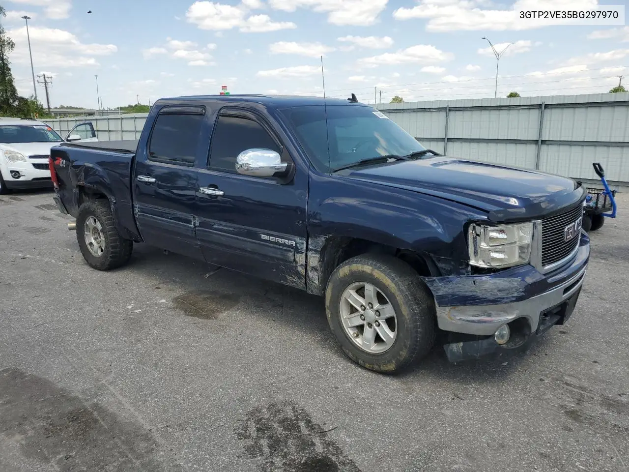 2011 GMC Sierra K1500 Sle VIN: 3GTP2VE35BG297970 Lot: 53941795