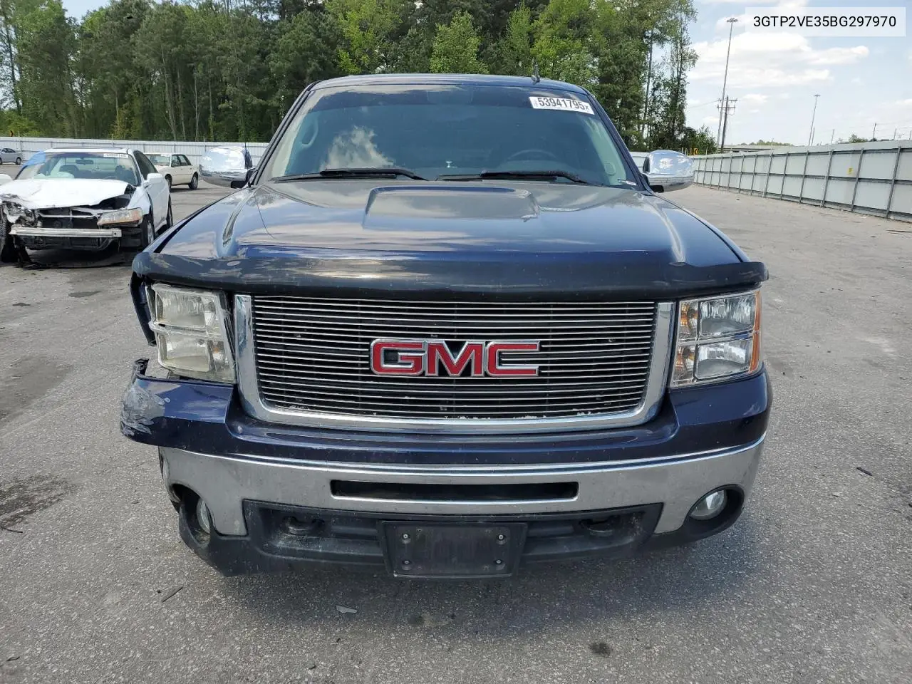 2011 GMC Sierra K1500 Sle VIN: 3GTP2VE35BG297970 Lot: 53941795