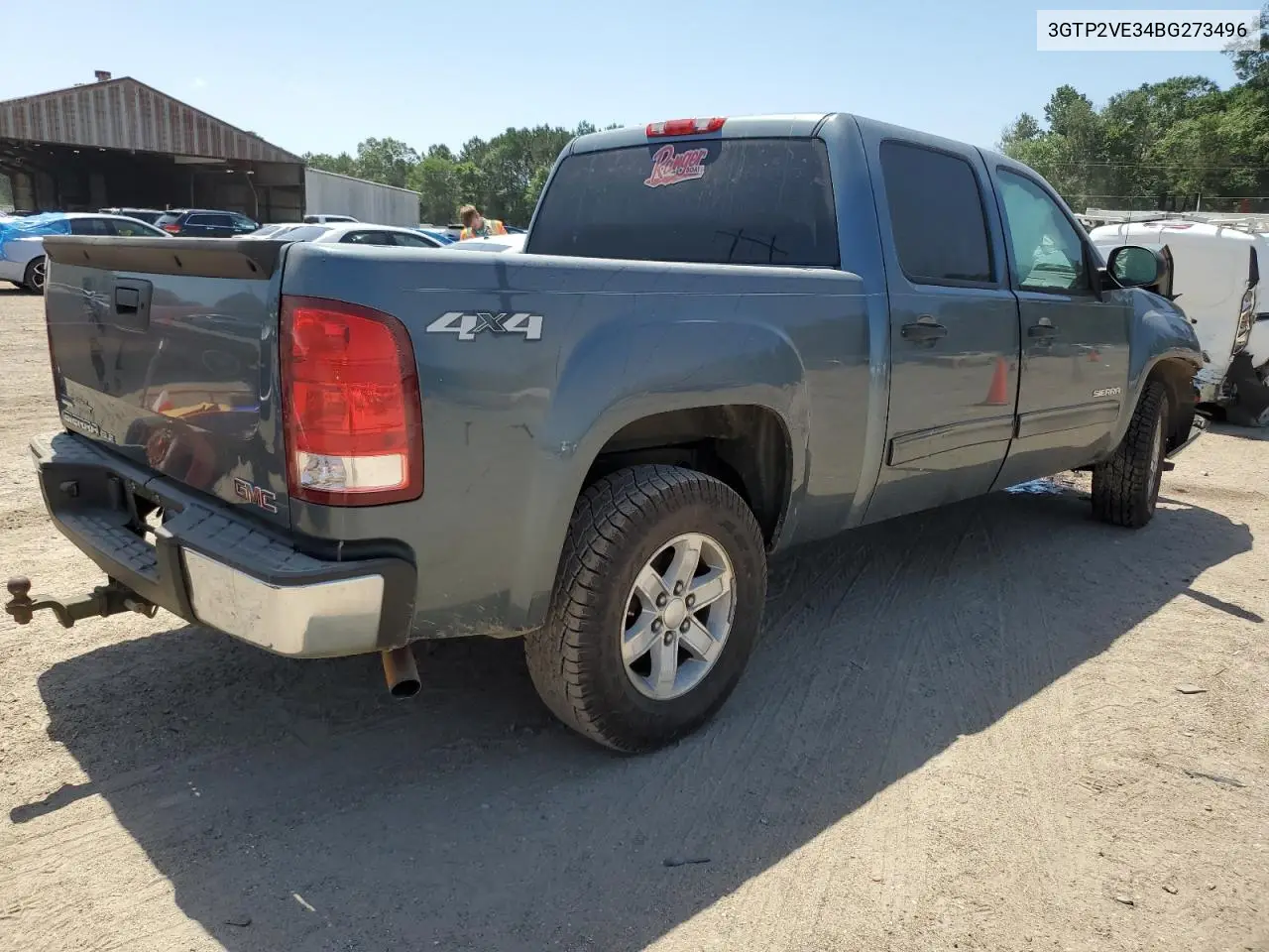 2011 GMC Sierra K1500 Sle VIN: 3GTP2VE34BG273496 Lot: 56356645