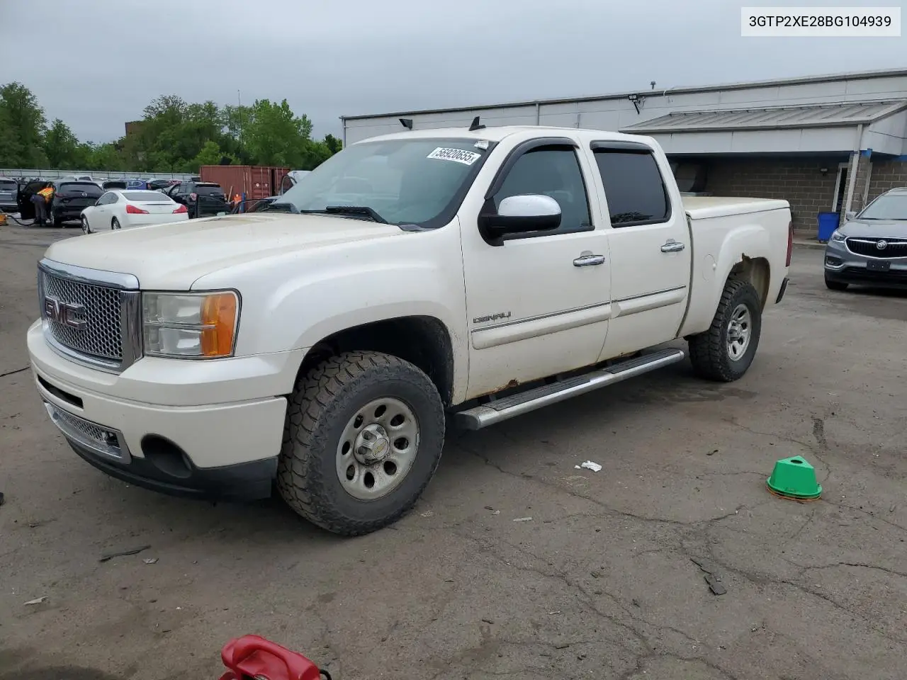 2011 GMC Sierra K1500 Denali VIN: 3GTP2XE28BG104939 Lot: 56920655